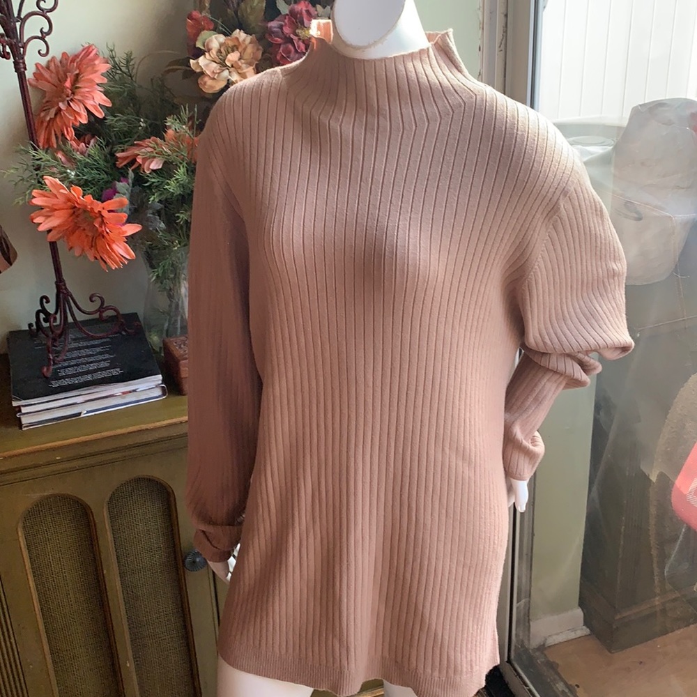 Loft Plus Striped Ribbed Sweater